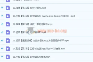 2024高中生物 高一 邓康尧生物 一轮 寒假班