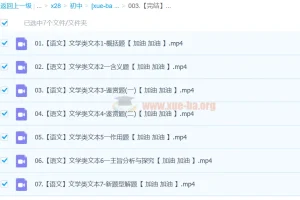 【完结】【024中考语文文学类文本一本通