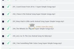 SSS儿歌分享（250首）视频+音频