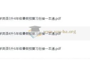 暑假预复习衔接一本通 小学英语 25年