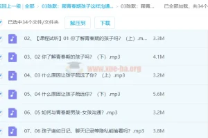 跟青春期孩子这样沟通就对了（2.0版）音频