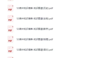 《53高中知识清单》知识图谱(九科)[PDF]