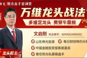 神光文启刚万维龙头战法：多维定龙头穿越牛震熊