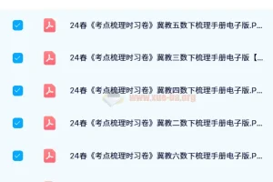 【24春】王朝霞考点梳理手册（1-6下冀教数学）