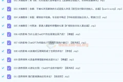 AI实践真知课（31集全）