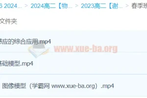 2024高中物理 高二物理 谢丽荣 精讲春季班