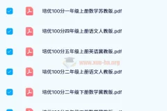 王朝霞培优100分 1-6年级