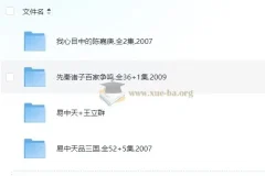 《百家讲坛-易中天大合集》 涵盖所有关于易中天的精品内容【43GB】