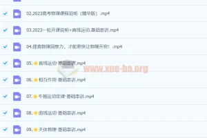 2023高考物理一轮基础+拔高系统班直播 王羽 更新14讲