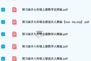 名校课堂预习高手