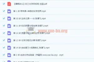 2020暑初二升初三【化学】（全国版）陈潭飞