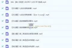 高中英语 2024-2025 高二英语 李辉 高二英语全体系规划学习卡(上1期)