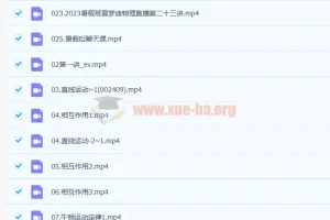 2023高考物理 一轮复习联报 夏梦迪 暑假班 秋季班更新1节