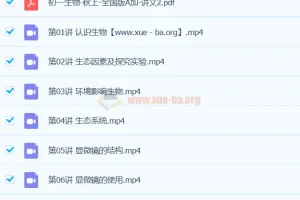 2024初一生物 张雨桐 A+秋季班