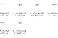 《初中九科学霸笔记》无水印 提升学生成绩