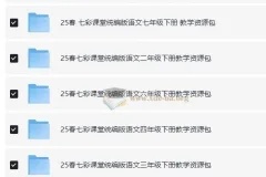 七彩课堂 25春1-9年级下册 统编版语文教学资源包