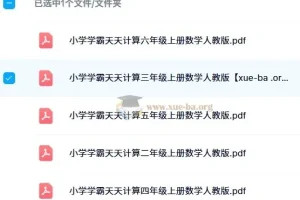 【2024秋】小学学霸天天计算（2-6人教）