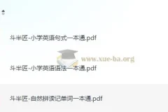 斗半匠 小学英语一本通 (语法+自然拼读+句式)