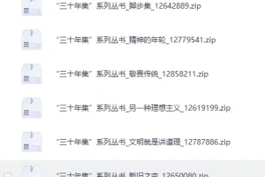 《“三十年集”系列丛书》[PDF]