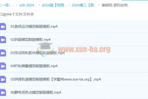 2024高三高考物理 蔡钧安物理 寒假班