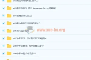 初中物理 初三物理视频教程 12章合集