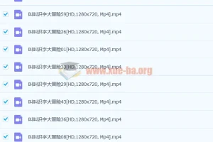 幼儿识字视频教程免费叫叫识字大冒险下载全60集高清视频