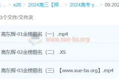 高东辉化学 2024高三高考化学押题冲刺班