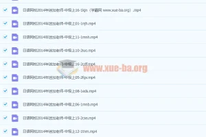 日语网校 迷加老师日语中级上 视频教程 教学视频