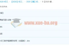 2020春 朱韬 初三数学目标班（全国）