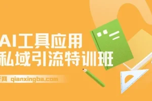 AI工具应用私域引流特训班，规则避坑、设备选择、爆款选题、精准转化全流程