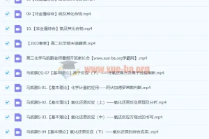 2024高三高考化学 马凯鹏化学 一轮 暑假S班