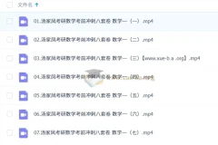 大学数学 考研数学 汤家凤冲刺押题班