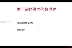 程序员必备：线性代数与编程实战，附源码课件