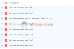 英语阅读理解分级练习 Daily warm-ups reading(1-8级)