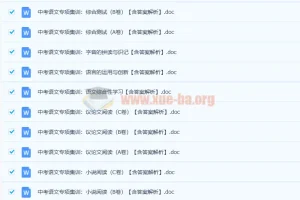 中考语文专题训练古诗词鉴赏名篇48份含答案解析