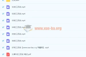 2021九年级历史寒假（7讲）张天禄 已完结