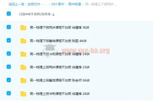 高一物理上下册同步、基础、冲刺193讲课程大合集