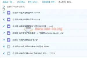 段北辰 2023年高考历史 三阶段