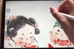 2024钟老师新春水墨绘画课：Procreate与PS全流程教学