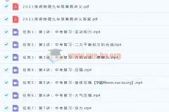 2021年柴森九年级物理寒假班（初三中考物理）8讲带讲义完结