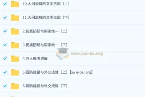 都运欢 2026届 2024-2025初二历史培训班 （春下·全国版·A+）