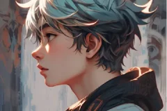 California伪厚涂人物头像设计