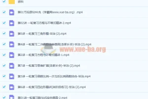 毕治 2021寒 初三数学寒假尖端班 7讲带笔记完结