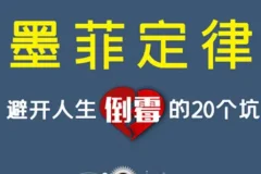 墨菲定律：避开人生倒霉的20个坑