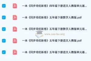 一本小学同步培优新卷