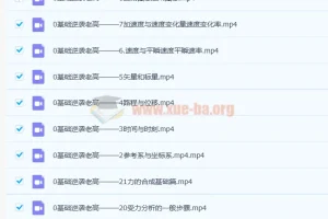 高一物理 大招视频救命包 必修一基础篇