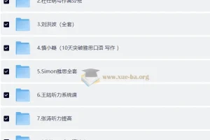 价值12888元！雅思考试资源合集 听力、口语、阅读、写作全科目核心资料 615GB