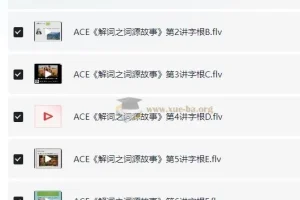 ACE《解词三剑客》速记背单词