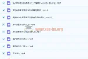 黄自尚 2021年暑 高一物理暑假班北京版 8讲