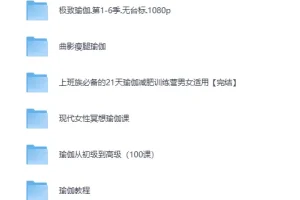 《小红书花198元买来的韩国瑜伽老师雅慧9节超高清瑜伽课程》[MP4][108G]